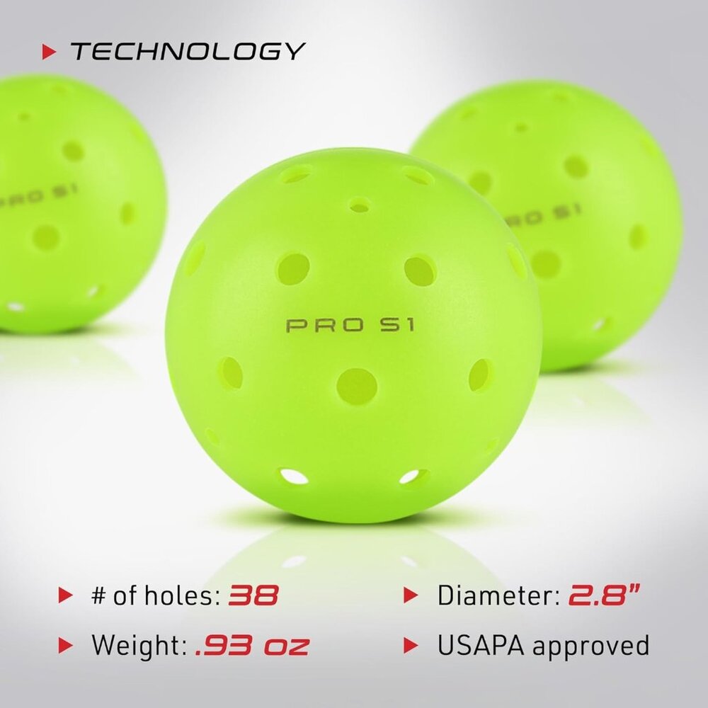4-Pack Selkirk Pro S1 Pickleball 38 Hole Outdoor USAPA Tournament Play - Picture 8 of 10